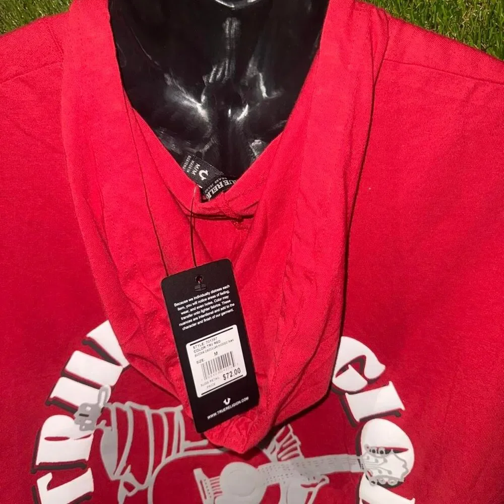 True-religion Men's Red Hoodie